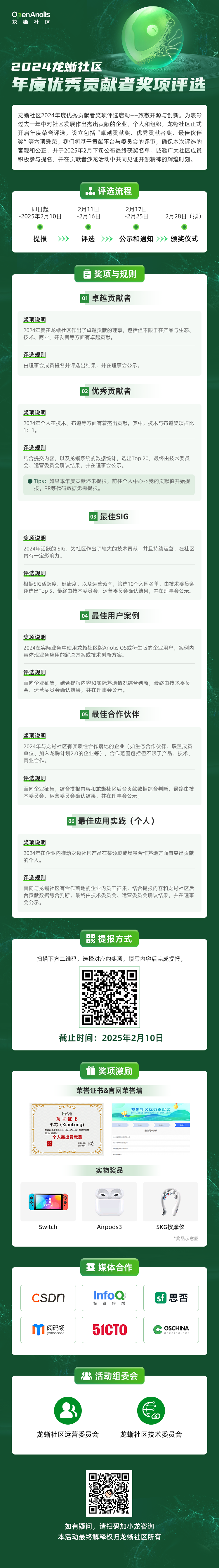 致敬开源与创新！「2024龙蜥社区年度优秀贡献者」评选正式启动-鸿蒙开发者社区